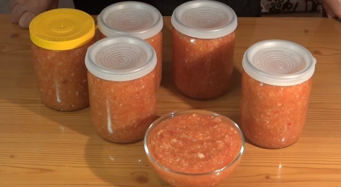 Аджика из помидор и чеснока рецепт классический на зиму